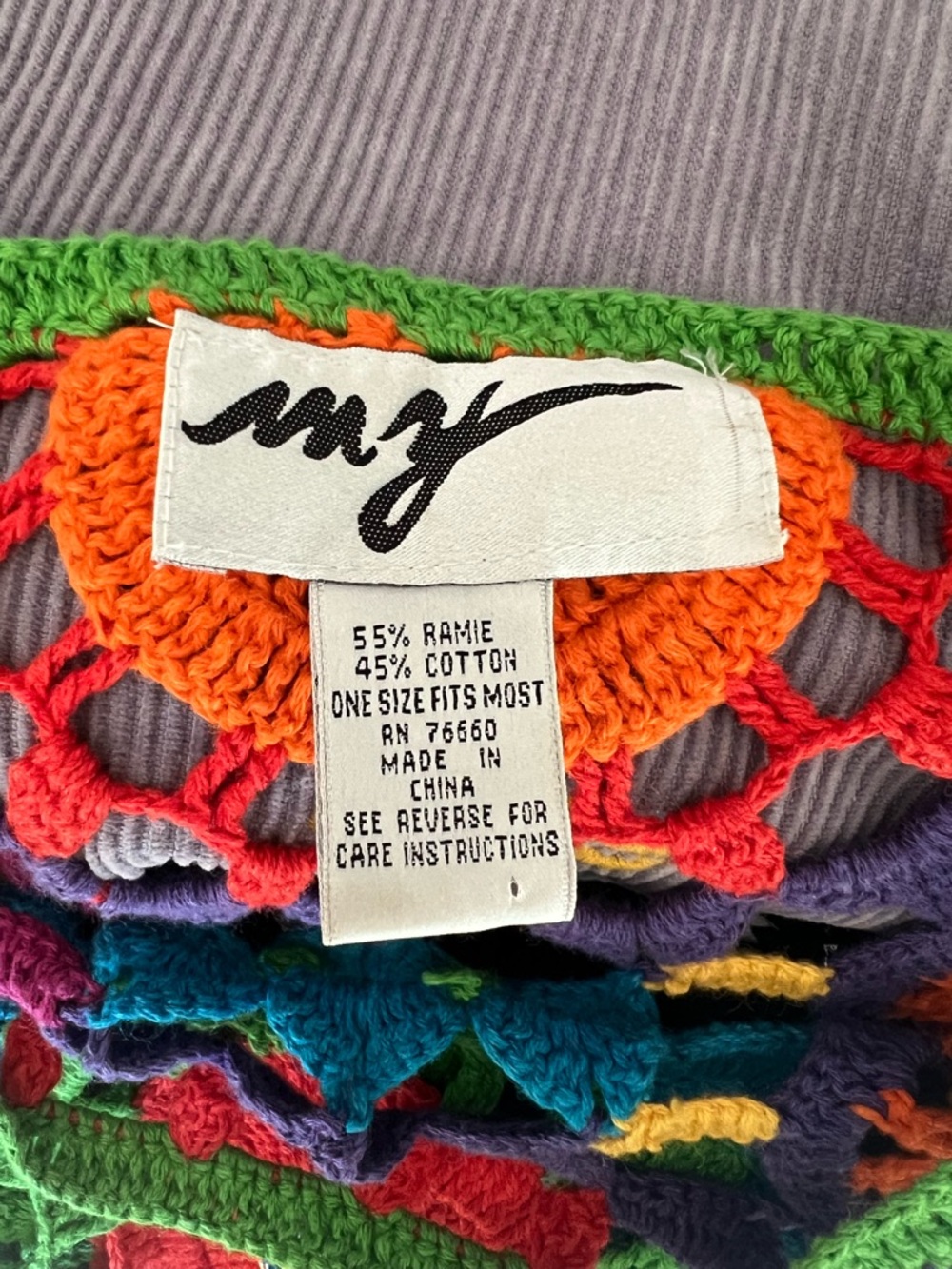 Colorful Crochet Circle Motif Sweater - Picture 6 of 6